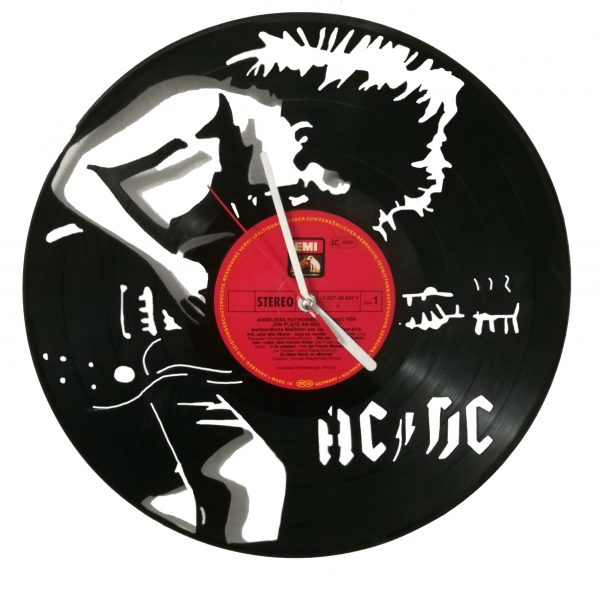 AC/DC Schallplattenuhr