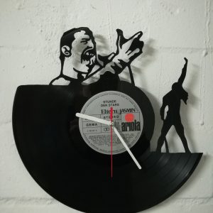 Freddie Mercury Schallplattenuhr