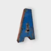 Moogoo Creative Africa | Buchstabe "A" aus recycelten Ölfässern | 22cm  |  Farben Dark Blue