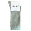 format fashion design brand Berlin  |  Klue  Glitzer Socken aus Bambus-Lyocell EU: 36–40 Farbe:  Hellgrau-Mint gestreift