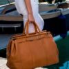 Alpenleder Herren & Damen Tasche - Reisetasche BOLOGNA naturbraun