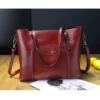 AnBeck  | Damen Tasche Leder Umhängetasche Henkeltasche ROT