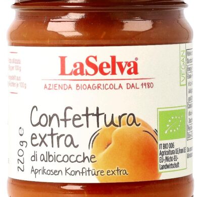 Onkel Dieters Naturkostladen | LaSelva Confettura extra di albicocche 220 g Aprikosen Konfitüre Extra