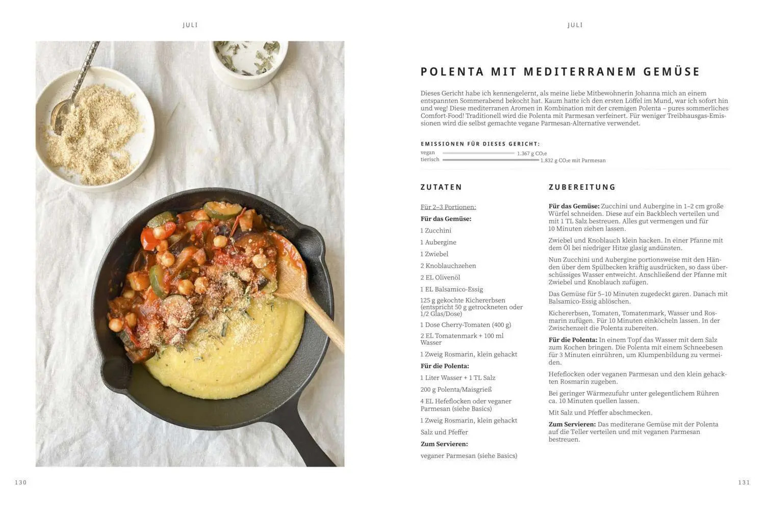 POLENTA MIT MEDITERRANEM GEMÜSE von Natalie Reichelt