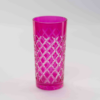 Gerippte Gläser 0,3 L Bleikristall Pink
