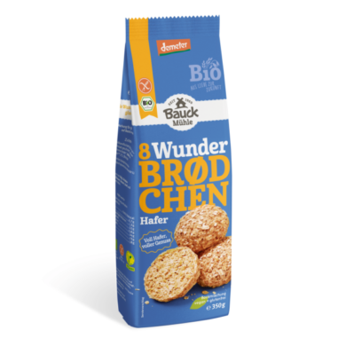 Onkel Dieters Naturkostladen | Bauck Mühle® Wunderbrødchen Hafer Demeter glutenfrei 350 g