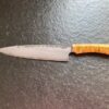 Messerwerkstatt Steigerwald | Exklusives Handgefertigtes Damast-Küchenmesser Klingenlänge: 210 mm  Gesamtlänge: 340 mm
