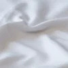 LESEN DESIGN Bettwäsche | Spannbettlaken  für Doppelbett – Weiß Bio Baumwolle 180-220 x 200-220 cm