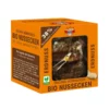 Nürnberger Bio Originale |  6 Bio-Nussecke Erdnuss schokoliert in oranger Designbox VEGAN