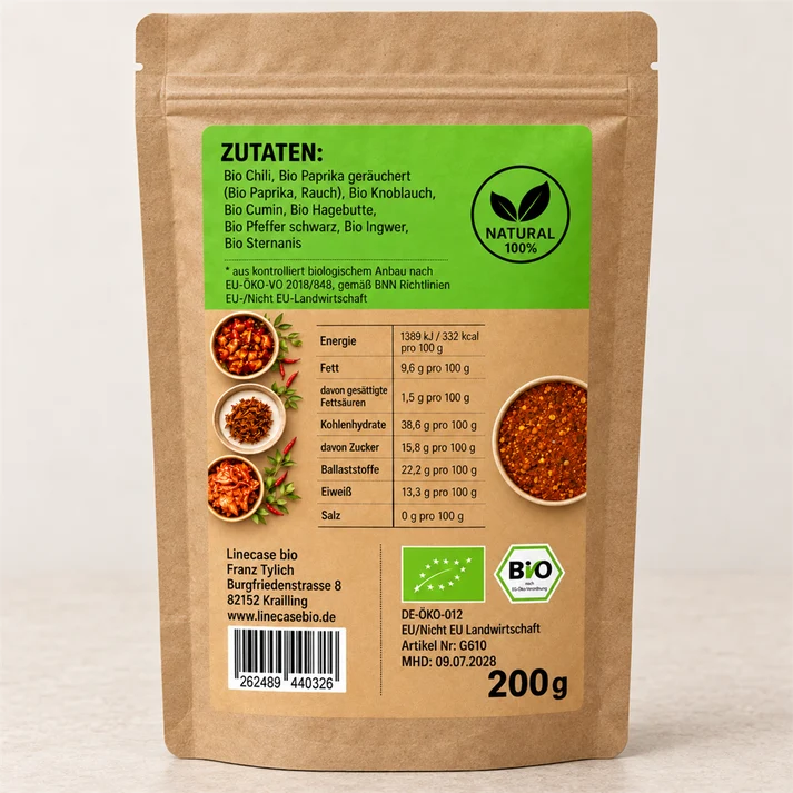 Linecase Bio | Bio Korean BBQ Gewürzmischung 200g – Bild 2