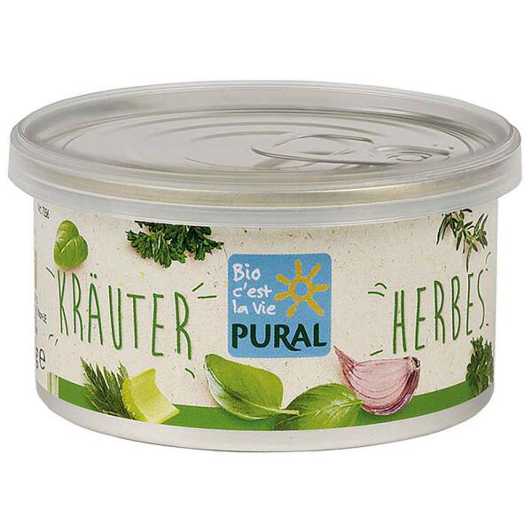 Linecase Bio | Pural Streich - Bio Kräuter Streich| Pflanzlicher Brotaufstrich 125g