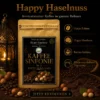 Linecase Bio | Kaffee ganze Bohne - Haselnuss Aroma 250g| Arabica Kaffee