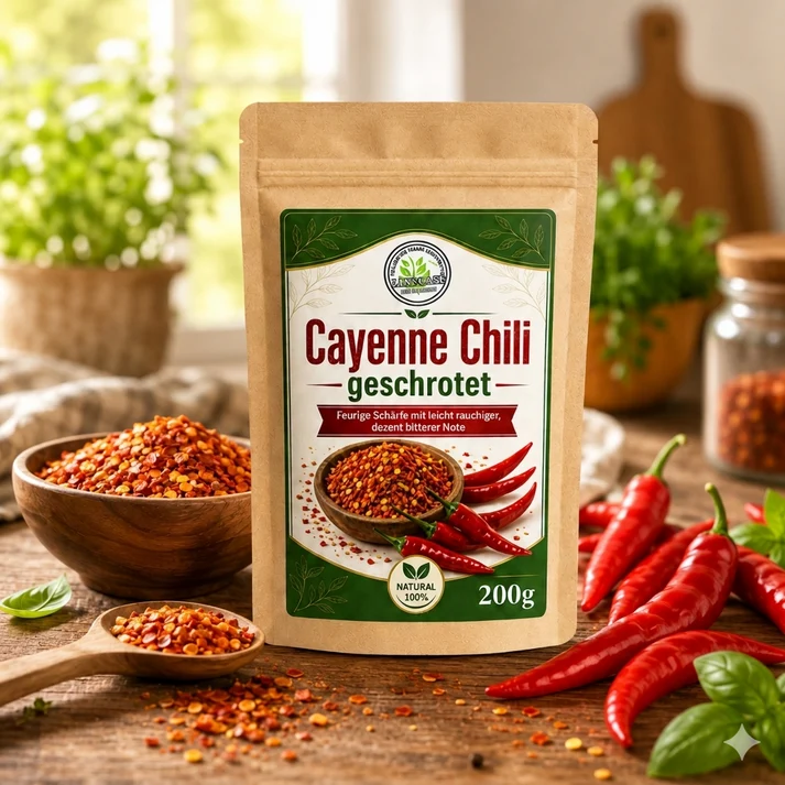 Linecase Bio | Cayenne Chili geschrotet 200g