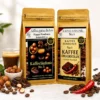 Linecase Bio | Kaffee Bohnen Set Kaffee ganze Bohne| 2x250g Haselnuss+Chili Schokoladen Kaffee| Arabica Kaffee