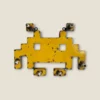 Moogoo Creative Africa | Space Invader | Upcycling-Schlüsselanhänger Farbe Gelb