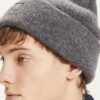fairtragen | KnowledgeCotton Apparel A/S Woll-Beanie - dunkelgrau