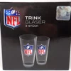 NFL Trinkgläser 2 Stück Glas 250ml American Football NEU & OVP