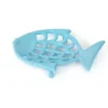 Einseifer | Seifenablage Fisch Flüssigholz Seifenschale blau