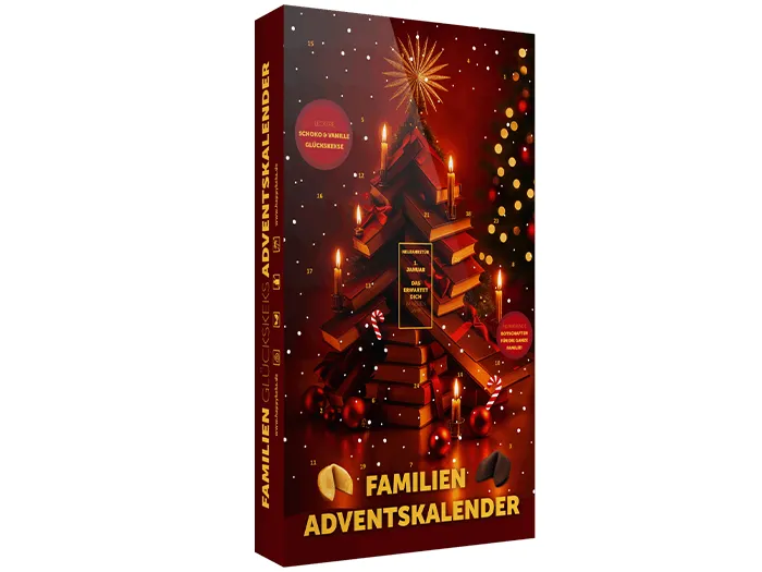 happykeks | Familien Adventskalender | Schoko & Vanille | + Sammelheft (optional) Happy Kidz Sammelalbum