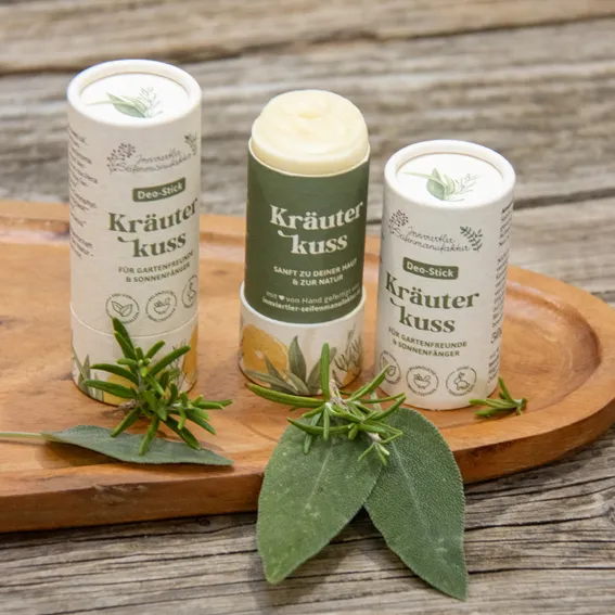 Innviertler Seifenmanufaktur | Deo Stick Kräuterkuss Füllmenge 50 g