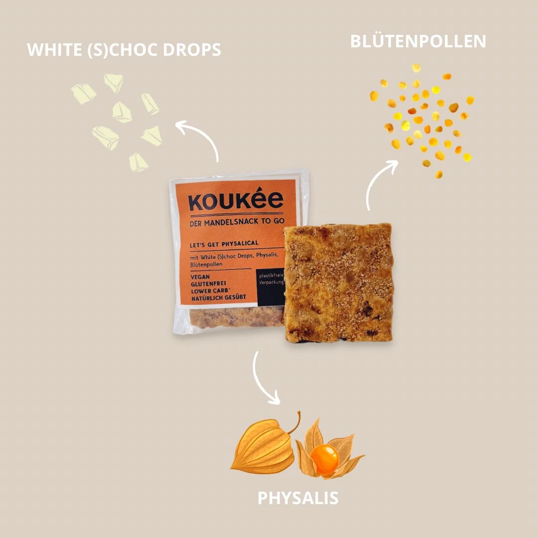 Koukee - der Mandelsnack | 10er Box LET'S GET PHYS(AL)ICAL – Bild 3