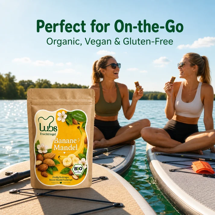 Linecase Bio | Lubs Bio& Vegan Fruchtriegel Banane & Mandel 40g