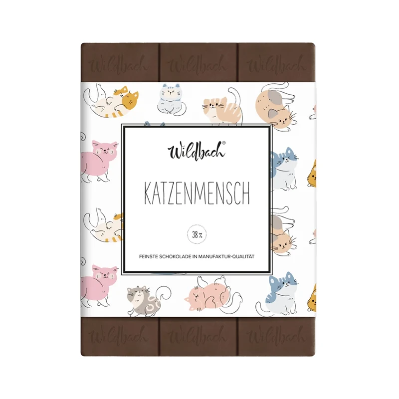 Wildbach | Katzenmensch – Vollmilch 38% – 70g Tafel