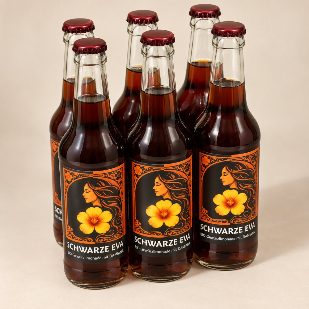 Schwarze Eva | Limonade 0,33l Pfandflasche, 6er Pack