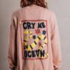 fairtragen | SEASICK Sweater "Cry Me An Ocean" - rosa