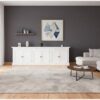 Hamburgs Möbelhaus |  Sideboard Weiss Maße (Höhe x Breite x Tiefe) : 90 x 300 x 40 cm