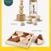 MANUKAKIDS | FAMILY-Set - BALLANCE XL & TRAPEZO® Holzbausteine