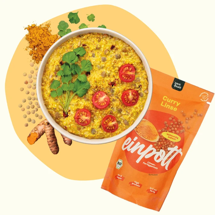 pack&satt Curry Linse einpott Bundle Größe: 24 Beutel a 350g