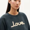 Rosenblatt und Fabeltiere | GRAFITO LOVE BONNiE Sweatshirt von THINKING MU  Größe XS